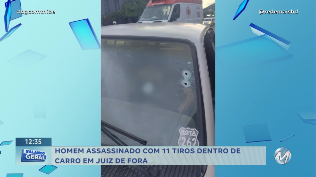 HOMEM ASSASSINADO COM 11 TIROS DENTRO DE CARRO EM JUIZ DE FORA