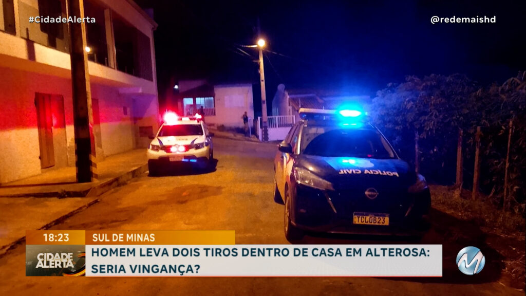 HOMEM LEVA DOIS TIROS APÓS TER A CASA INVADIDA POR CRIMINOSO EM DISTRITO DE ALTEROSA