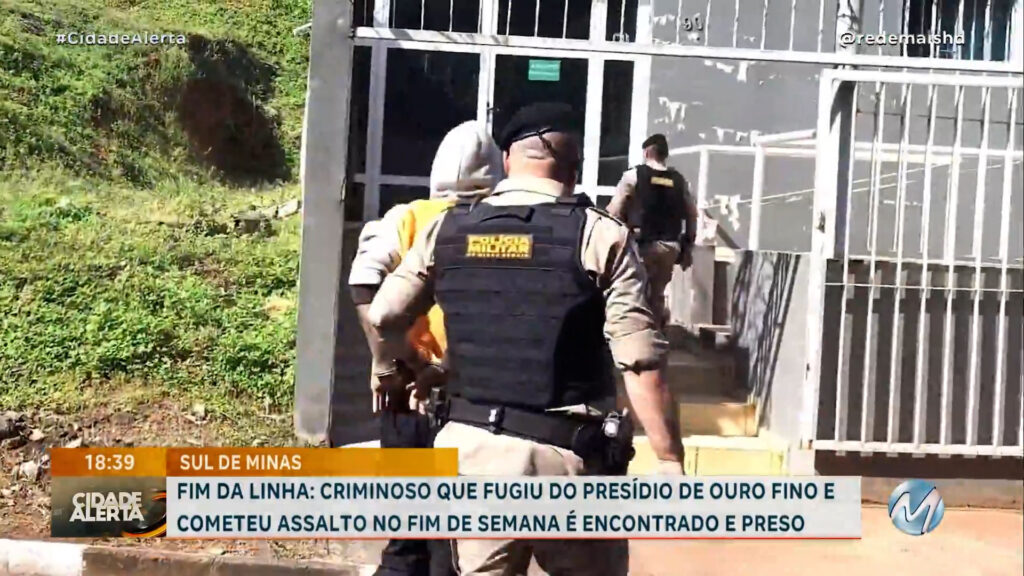 URGENTE: HOMEM QUE ASSALTOU SUPERMERCADO NO FIM DE SEMANA É PRESO EM OURO FINO