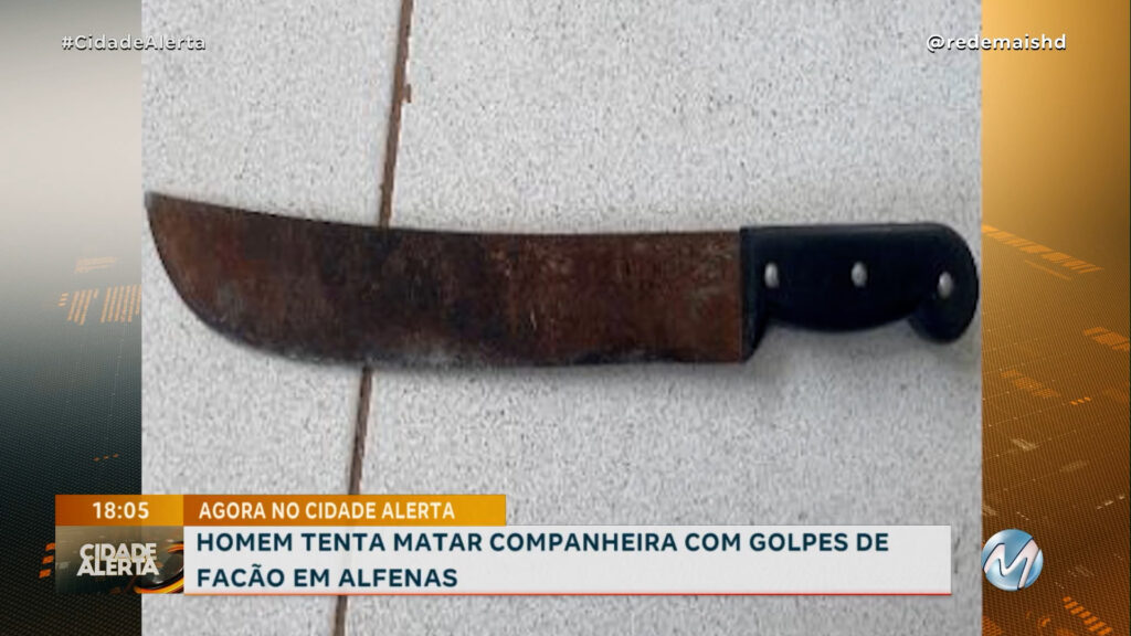 HOMEM TENTA MATAR COMPANHEIRA COM GOLPES DE FACÃO EM ALFENAS