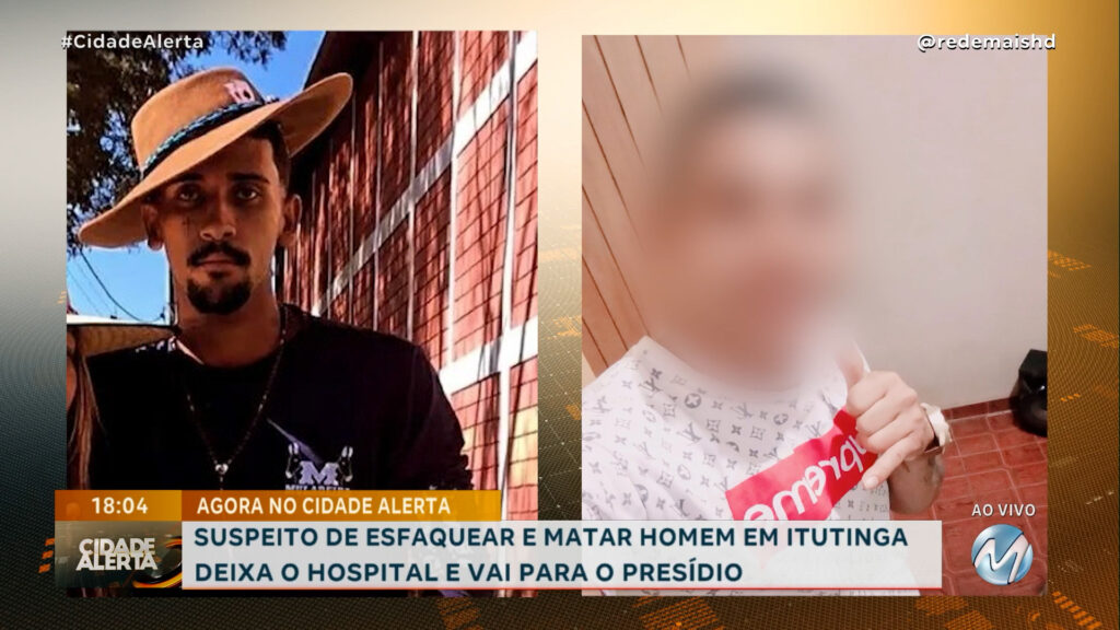 SUSPEITO DE ESFAQUEAR E MATAR HOMEM EM ITUTINGA DEIXA O HOSPITAL E VAI PARA O PRESÍDIO