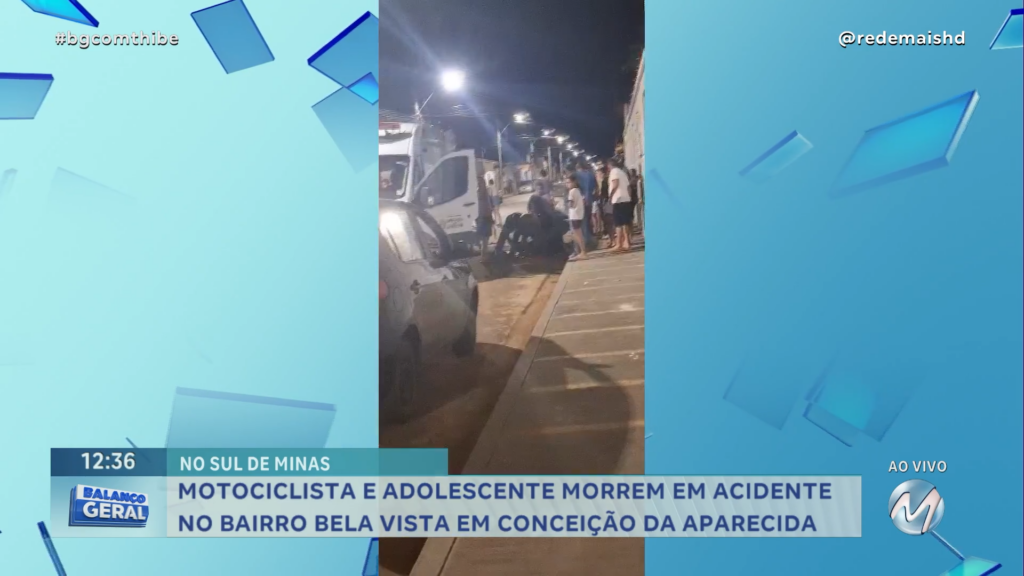 MOTOCICLISTA E ADOLESCENTE MORREM EM ACIDENTE EM CONCEIÇÃO DA APARECIDA