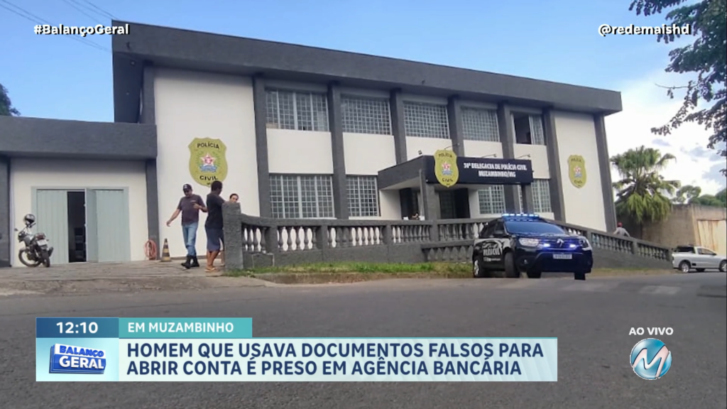 HOMEM QUE USAVA DOCUMENTOS FALSOS PARA ABRIR CONTA É PRESO EM AGÊNCIA BANCÁRIA