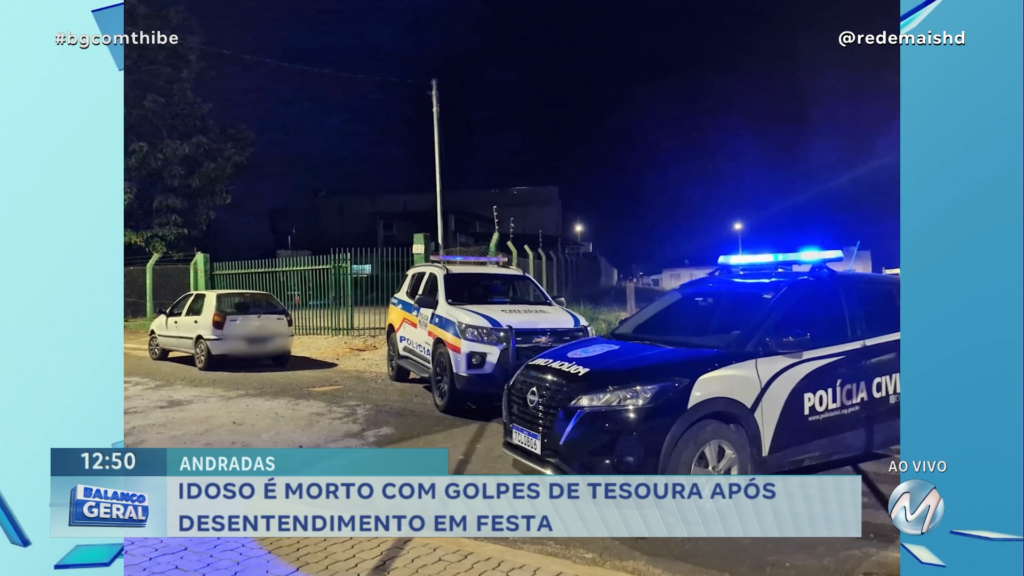 IDOSO É MORTO COM GOLPES DE TESOURA APÓS DESENTENDIMENTO EM FESTA