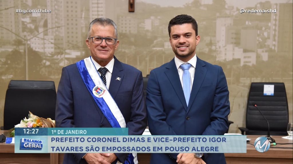 PREFEITO LEONARDO CIACCI E VICE-PREFEITO ANTÔNIO SILVA SÃO EMPOSSADOS