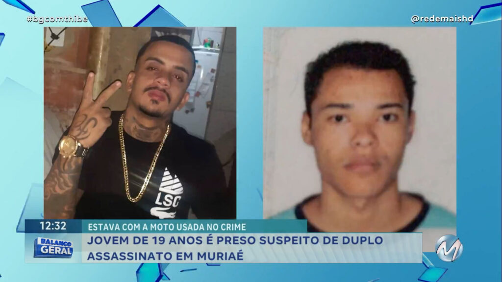 JOVEM DE 19 ANOS É PRESO SUSPEITO DE DUPLO ASSASSINATO EM MURIAÉ