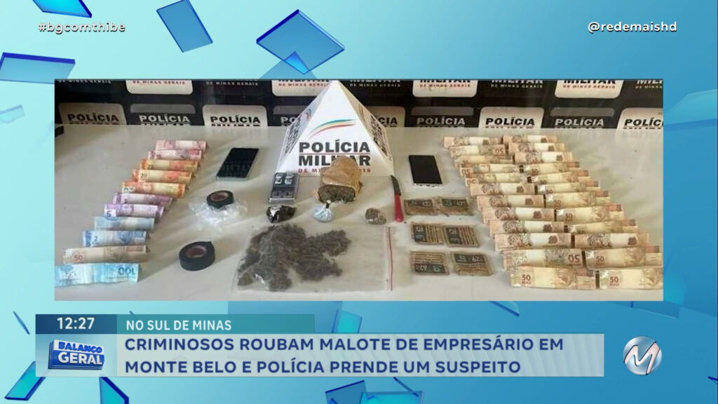 CRIMINOSOS ROUBAM MALOTE DE EMPRESÁRIO EM MONTE BELO