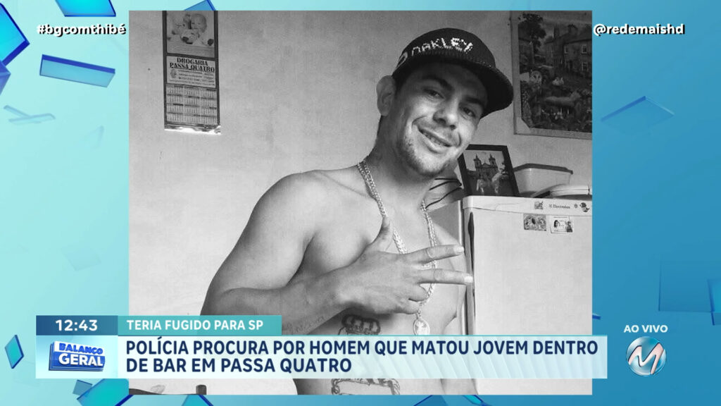 POLÍCIA PROCURA POR HOMEM QUE MATOU JOVEM DENTRO DE BAR EM PASSA QUATRO