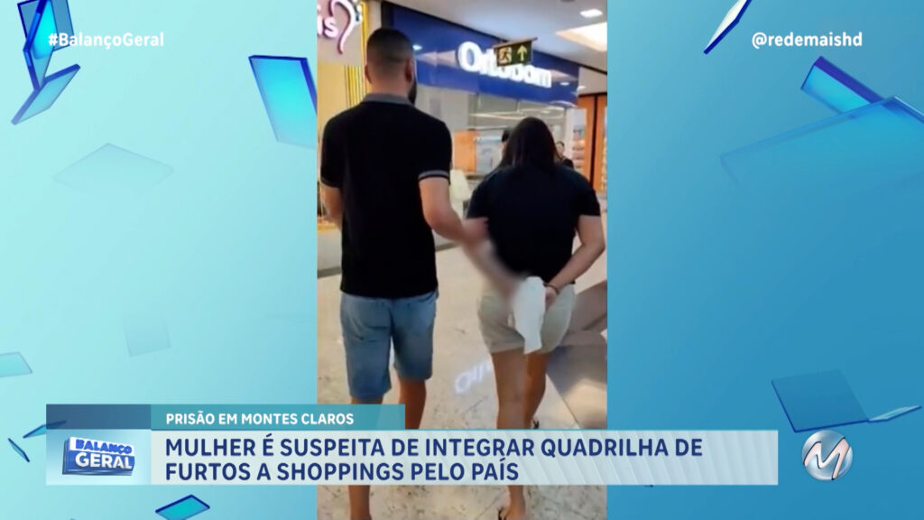 SUSPEITA PRESA DENTRO DE SHOPPING EM MONTES CLAROS