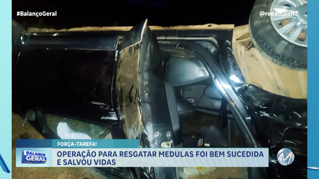 FRASCOS CONTENDO MEDULAS ÓSSEAS FORAM ARREMESSADAS NO MEIO DE UMA RODOVIA APÓS UM CARRO CAPOTAR