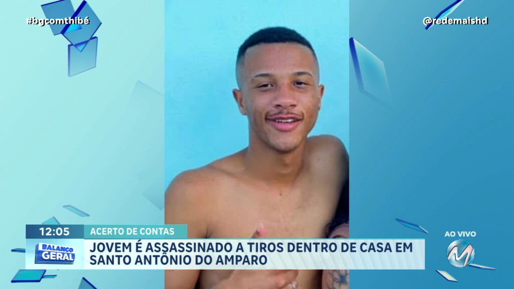JOVEM É ASSASSINADO A TIROS DENTRO DE CASA EM SANTO ANTÔNIO DO AMPARO
