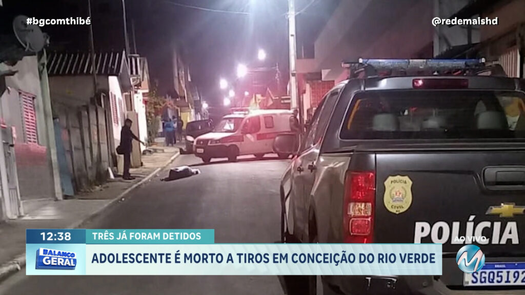 ADOLESCENTE É MORTO A TIROS EM CONCEIÇÃO DO RIO VERDE
