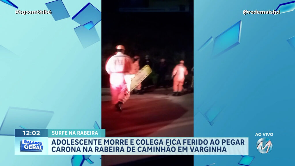 ADOLESCENTE MORRE E COLEGA FICA FERIDO AO PEGAR CARONA NA RABEIRA DE CAMINHÃO