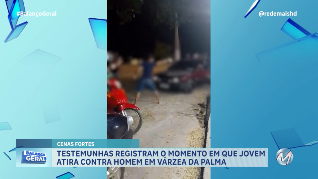 TESTEMUNHAS REGISTRARAM O MOMENTO EM QUE UM JOVEM ATIROU CONTRA UM HOMEM