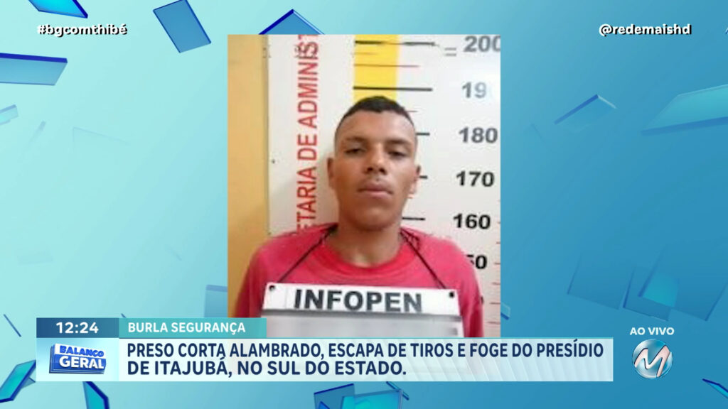 PRESO QUE TRABALHAVA EM HORTA CORTA ALAMBRADO, ESCAPA DE TIROS E FOGE DO PRESÍDIO DE ITAJUBÁ
