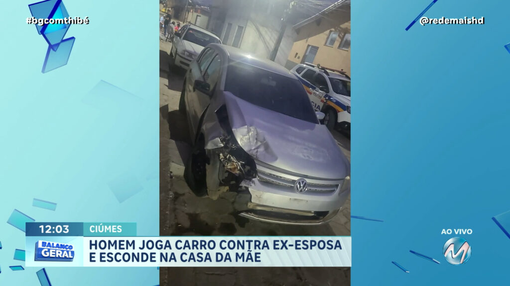 POUSO ALEGRE | Homem tenta atropelar a ex e corre pra se esconder na casa da mãe
