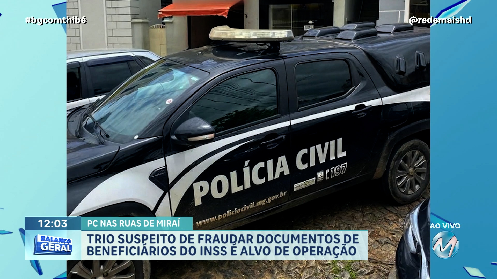 TRIO SUSPEITO DE FRAUDAR DOCUMENTOS DE BENEFICIÁRIOS DO INSS É ALVO DE OPERAÇÃO
