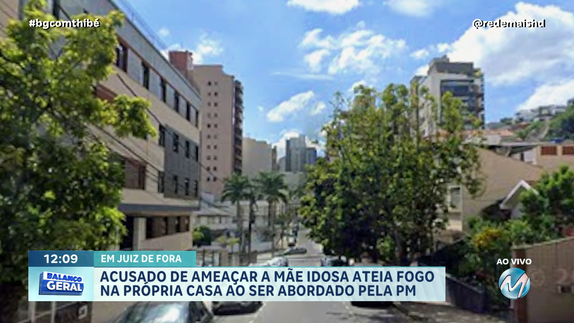 ACUSADO DE AMEAÇAR A MÃE IDOSA ATEIA FOGO NA PRÓPRIA CASA AO SER ABORDADO PELA PM