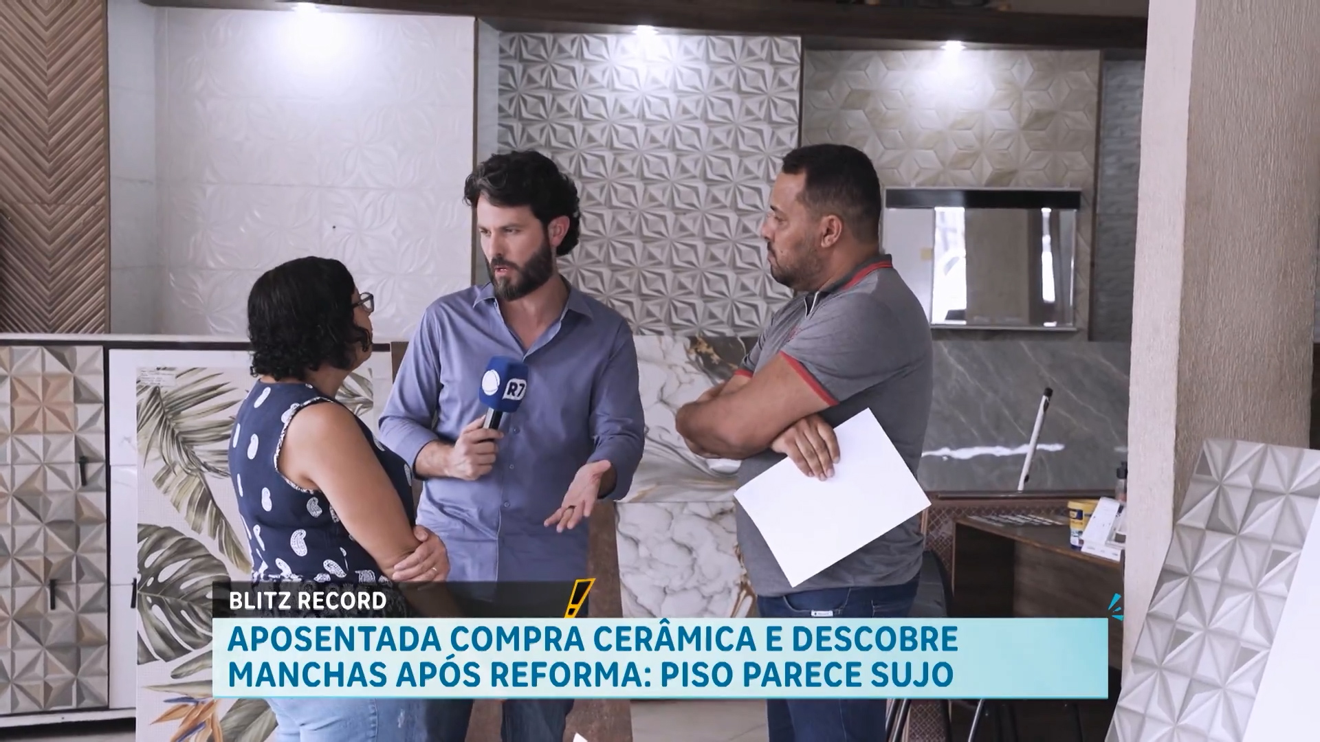 APOSENTADA COMPRA CERÂMICA E DESCOBRE MANCHAS APÓS REFORMA