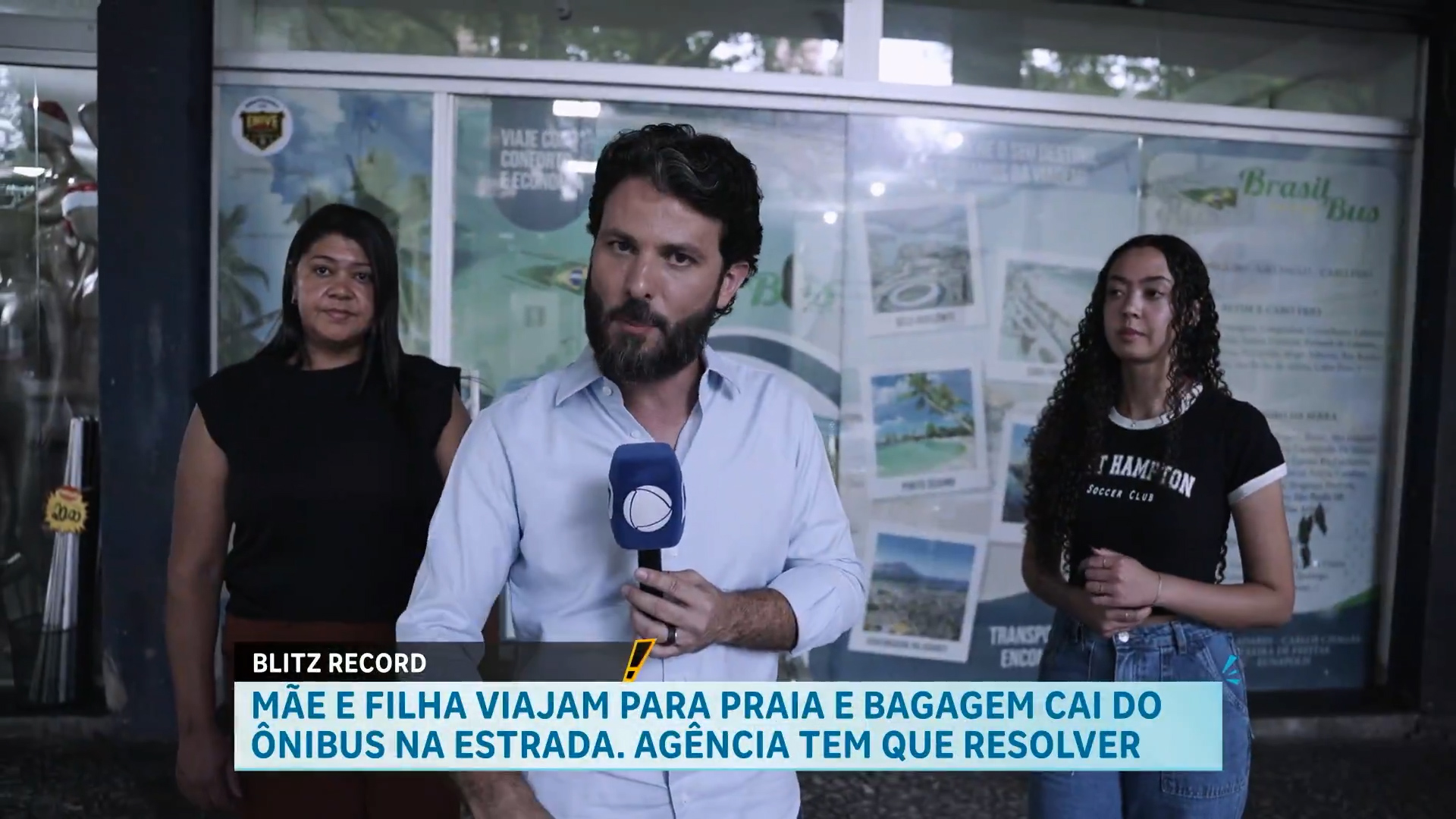 MÃE E FILHA VIAJAM PARA PRAIA E BAGAGEM CAI NO ÔNIBUS NA ESTRADA. AGÊNCIA TEM QUE RESOLVER