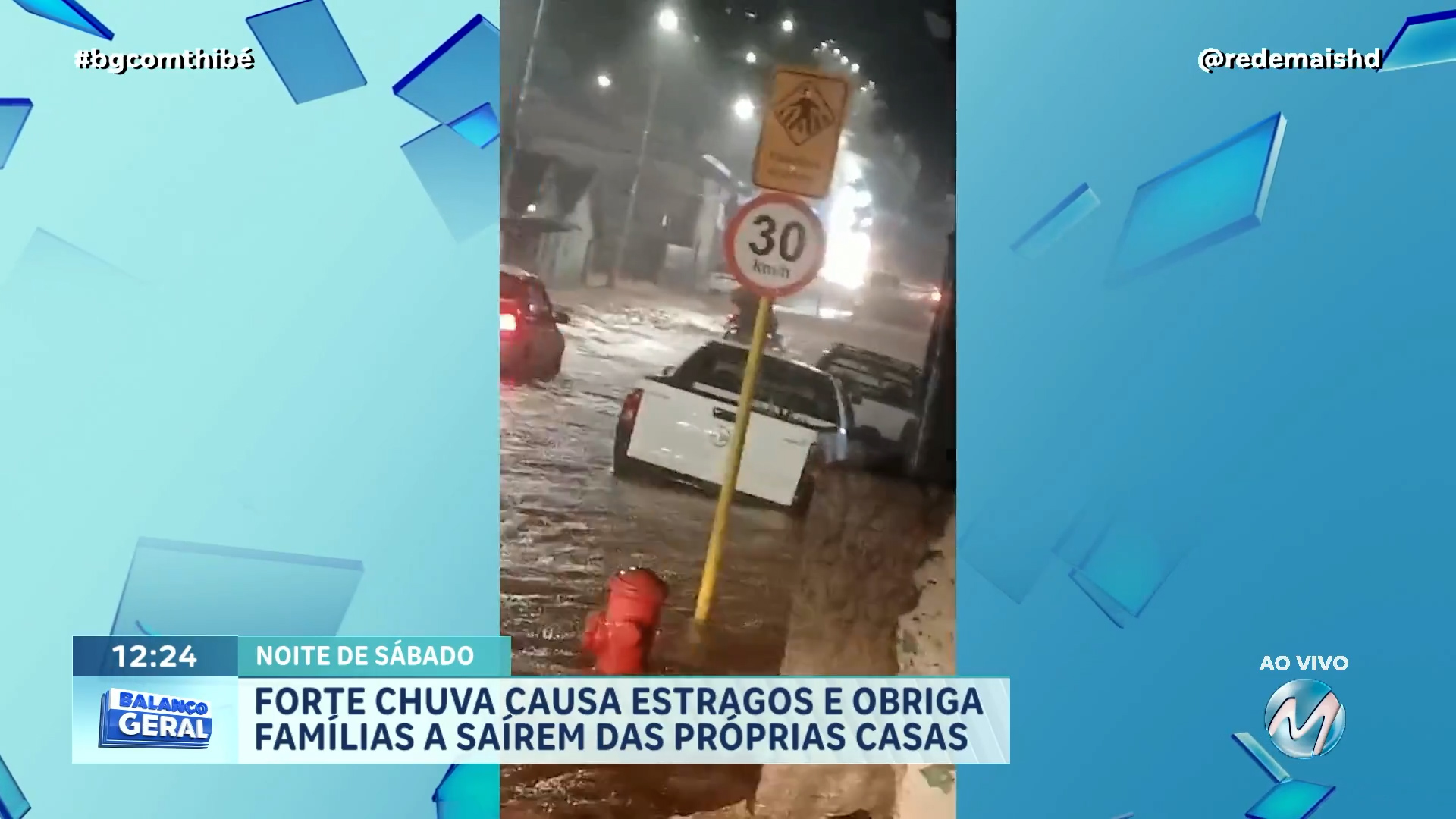 FORTE CHUVA CAUSA ESTRAGOS E OBRIGA FAMÍLIAS A SAÍREM DAS PRÓPRIAS CASAS