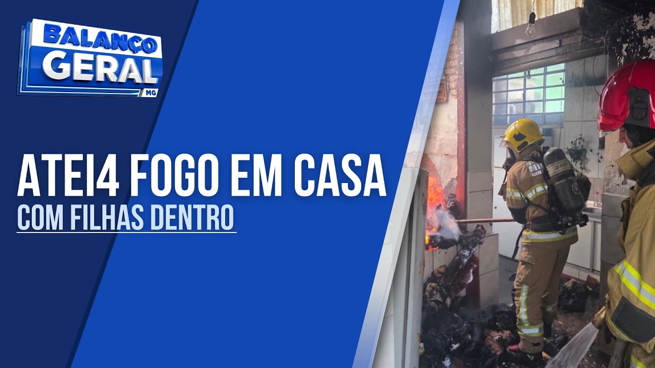 Homem põe fogo em casa com as filhas dentro após discutir com a companheira em Santa Rita do Sapucaí