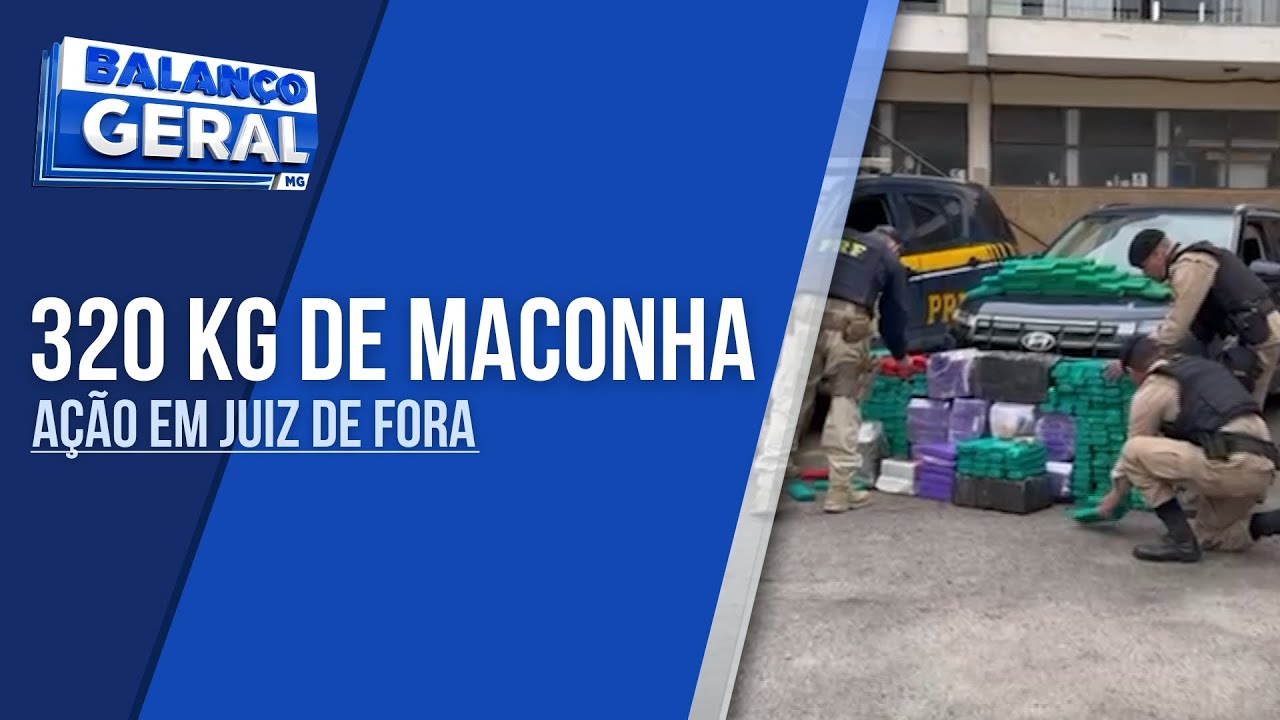 Polícia apreende mais de 300 quilos de maconha transportados do Sul de Minas para Zona da Mata
