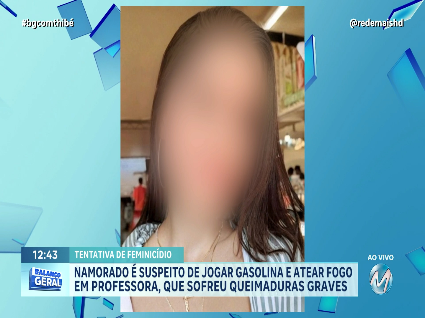 NAMORADO É SUSPEITO DE JOGAR GASOLINA E ATEAR FOGO EM PROFESSORA QUE SOFREU QUEIMADURAS GRAVES