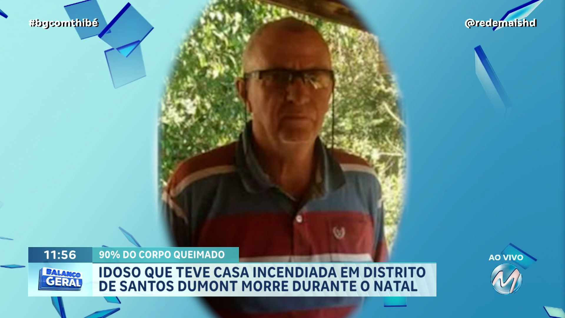 IDOSO QUE TEVE CASA INCENDIADA EM DISTRITO DE SANTOS DUMONT MORRE DURANTE O NATAL