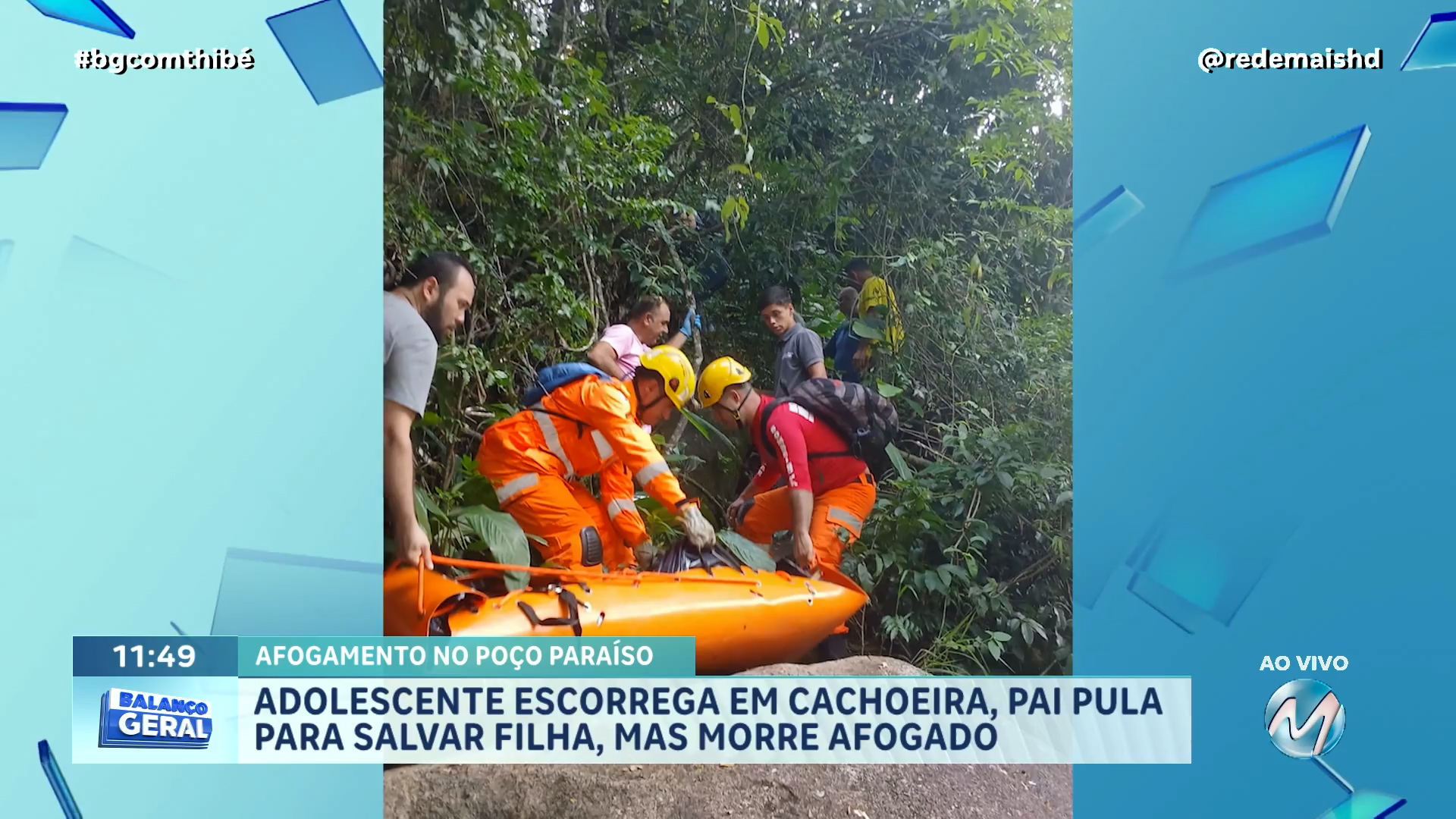 ADOLESCENTE ESCORREGA EM CACHOEIRA, PAI PULA PARA SALVAR FILHA, MAS MORRE AFOGADO