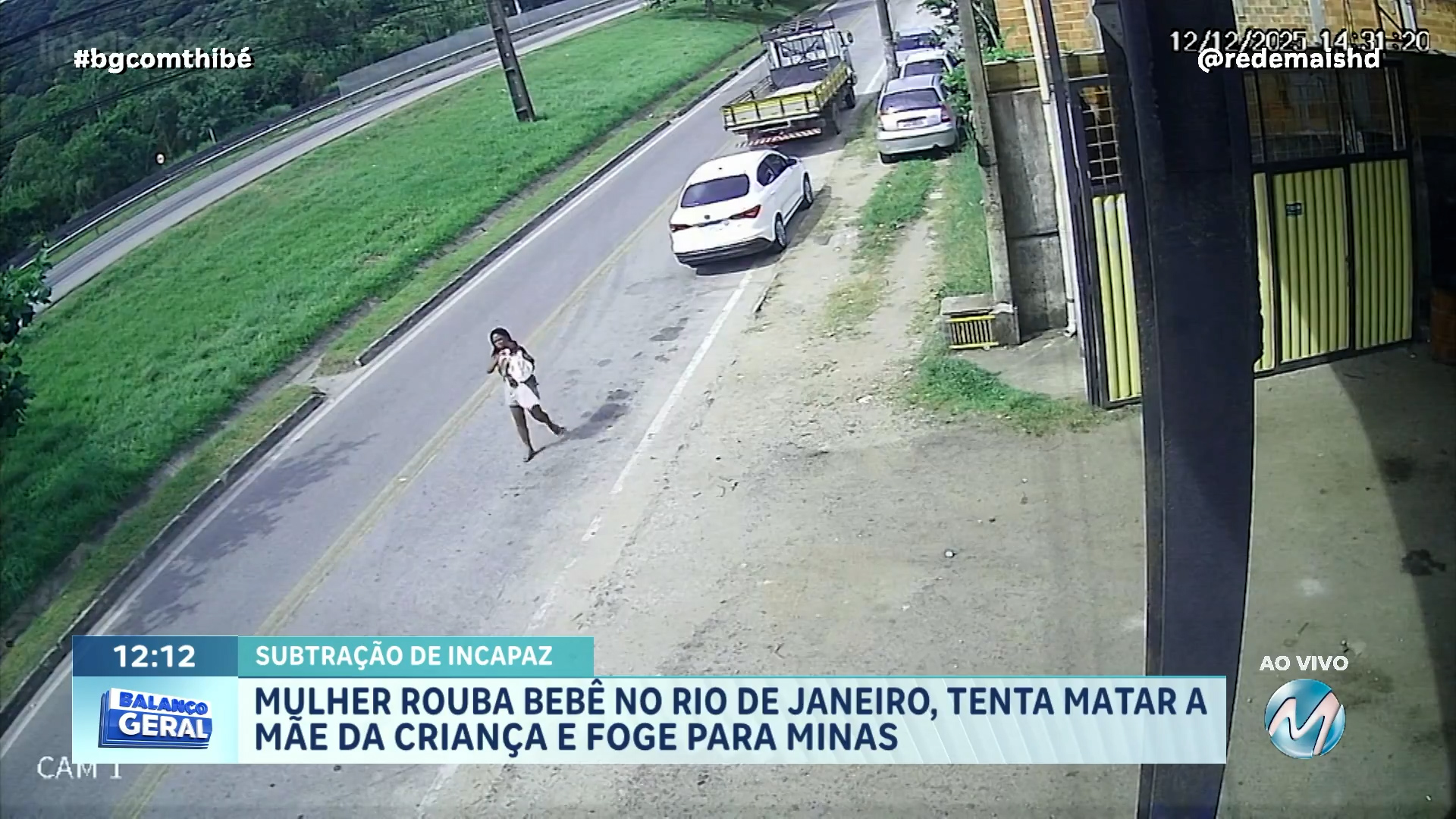MULHER ROUBA BEBÊ NO RIO DE JANEIRO, TENTA MATAR A MÃE DA CRIANÇA E FOGE PARA MINAS