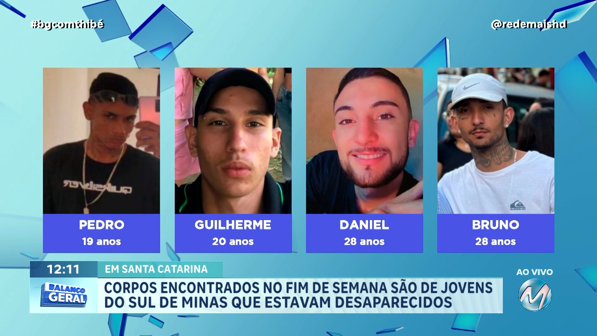 CORPOS ENCONTRADOS NO FIM DE SEMANA SÃO DE JOVENS DO SUL DE MINAS QUE ESTAVAM DESAPARECIDOS