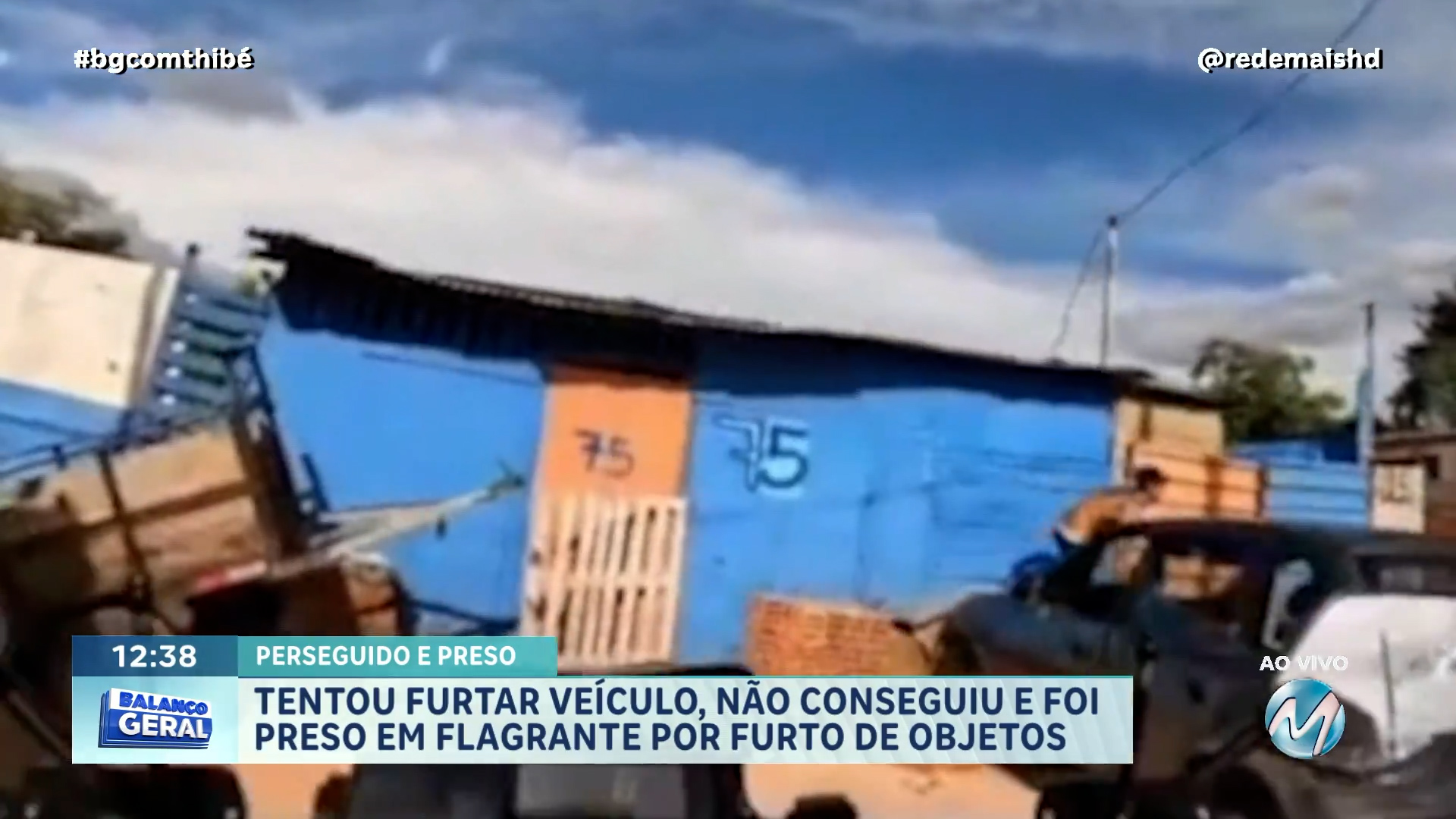 TENTOU FURTAR VEÍCULO, NÃO CONSEGUE MAS É PRESO EM FLAGRANTE POR FURTO DE OBJETOS