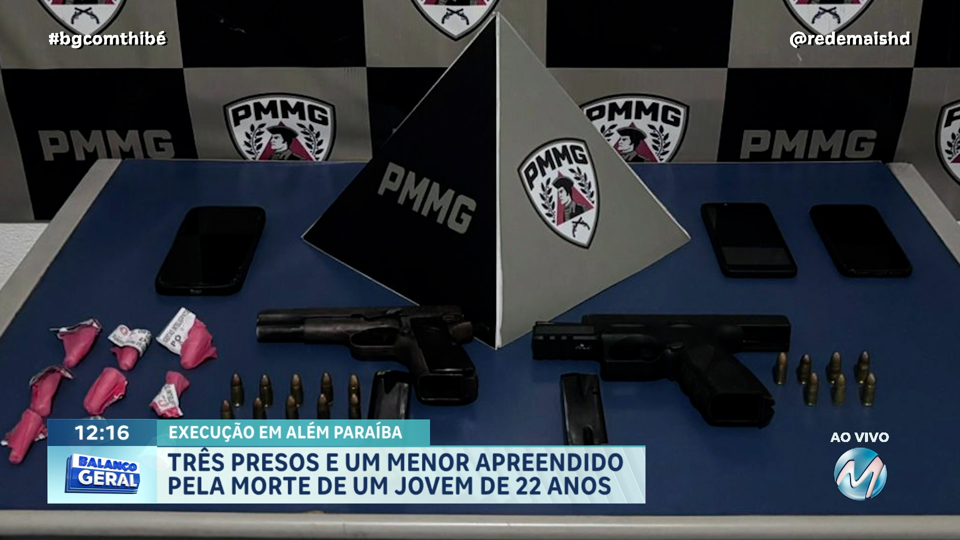 TRÊS PRESOS E UM MENOR APREENDIDO PELA MORTE DE UM JOVEM DE 22 ANOS