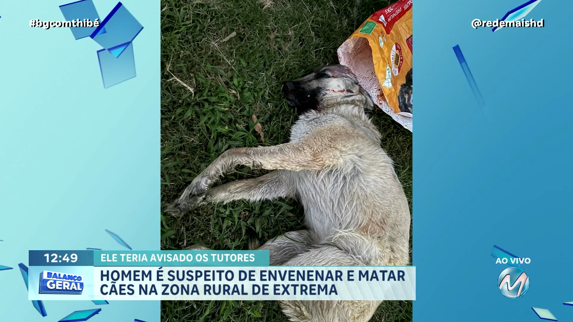 HOMEM É SUSPEITO DE ENVENENAR E MATAR CÃES NA ZONA RURAL DE EXTREMA