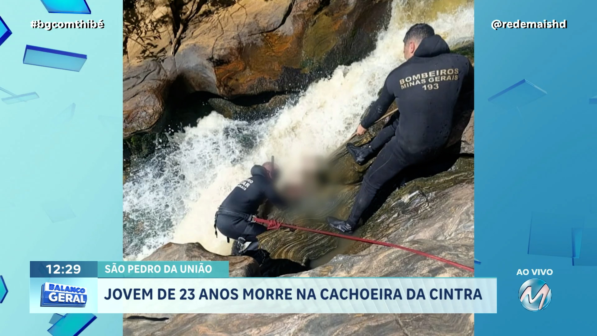 JOVEM DE 23 ANOS MORRE NA CACHOEIRA DA CINTRA EM SÃO PEDRO DA UNIÃO