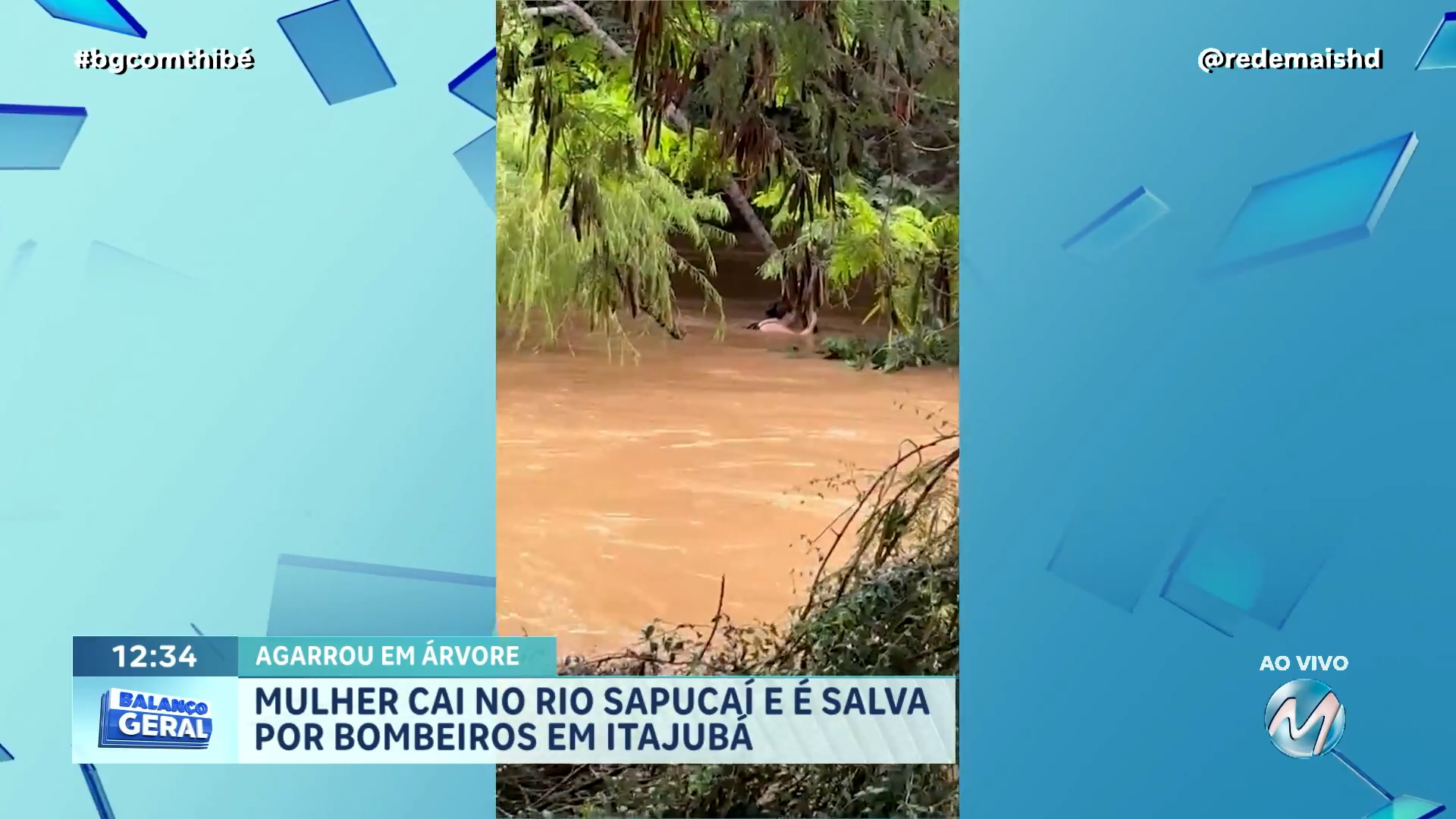 SITUAÇÃO DESESPERADORA EM ITAJUBÁ: MULHER CAI EM RIO E É SALVA PELOS BOMBEIROS