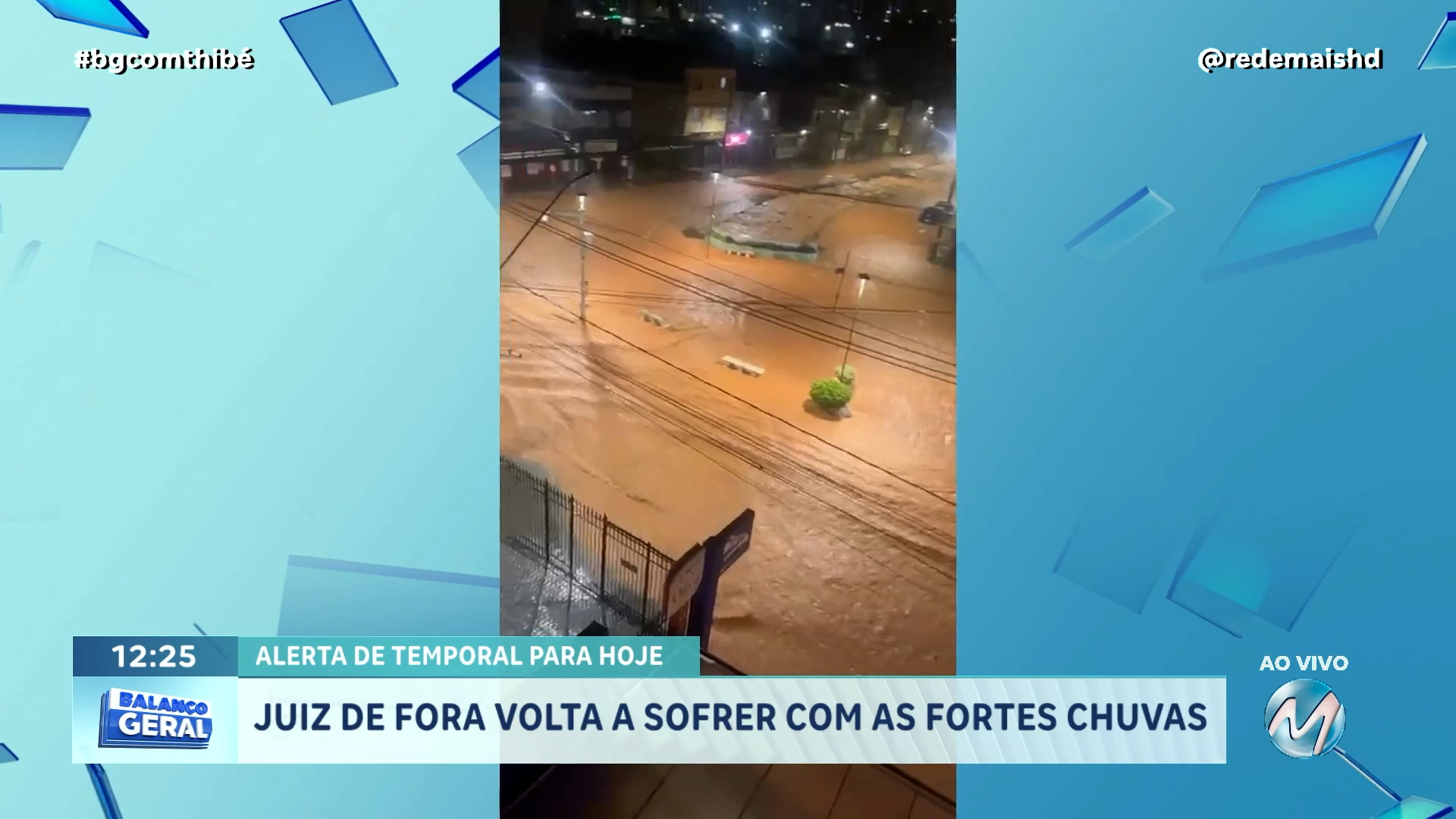 JUIZ DE FORA: FORTES CHUVAS ATINGEM NOVAMENTE A CIDADE