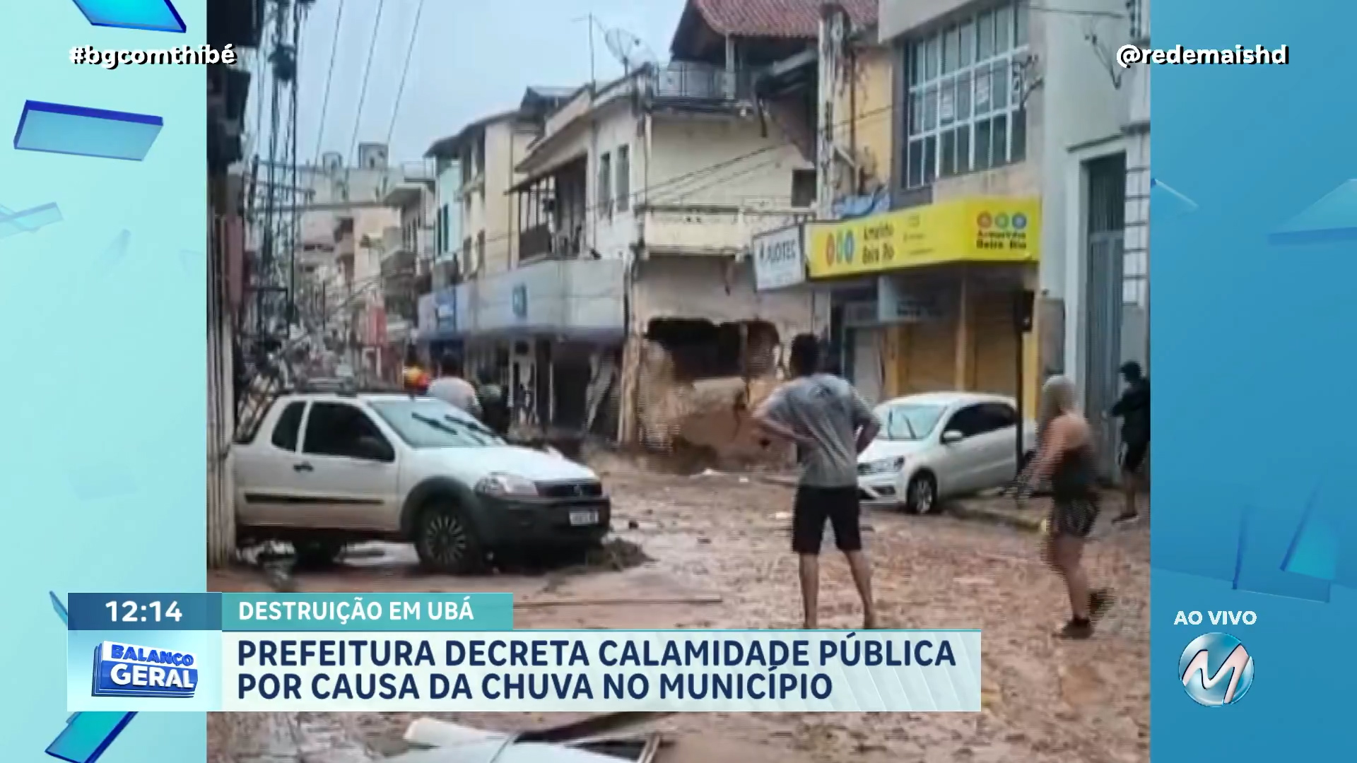 ENCHENTE HISTÓRICA: CHUVA CAUSA DESTRUIÇÃO E DEIXA MORTOS, DESAPARECIDOS E DESALOJADOS EM UBÁ