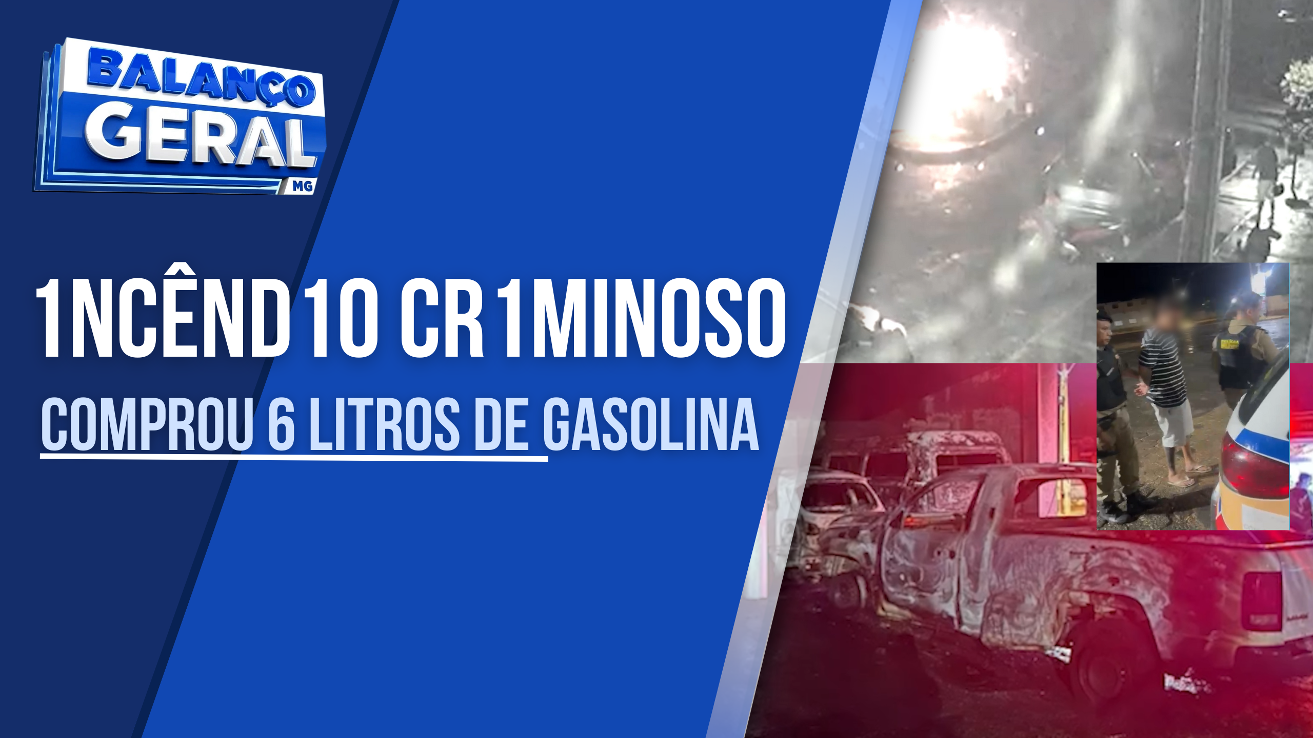 HOMEM É PRESO APÓS ATEAR FOGO EM VÁRIOS VEÍCULOS