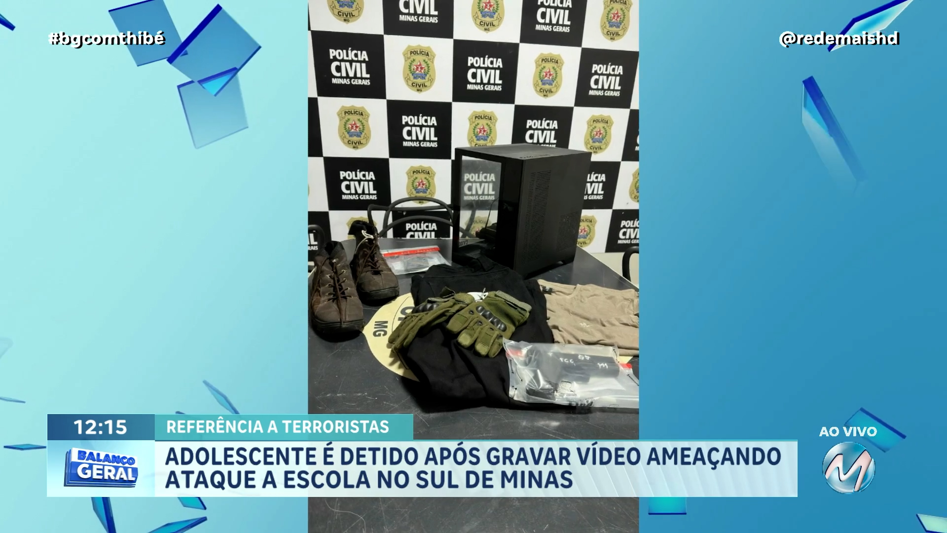 ADOLESCENTE É DETIDO APÓS GRAVAR VÍDEO AMEAÇANDO ATAQUE A ESCOLA NO SUL DE MINAS