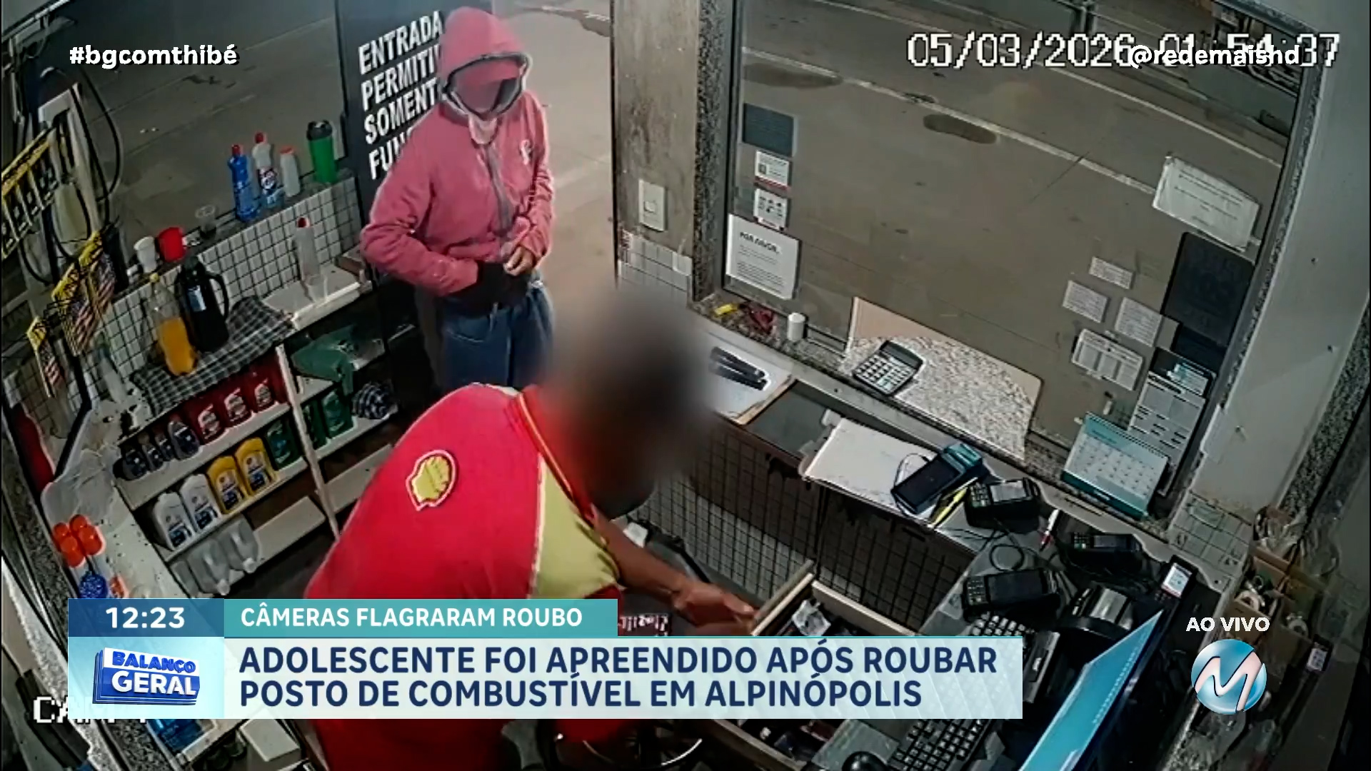 ROUBO EM ALPINÓPOLIS: ADOLESCENTE É DETIDO E MATERIAL RECUPERADO