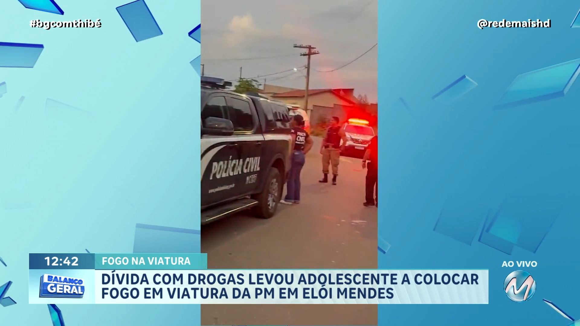 DÍVIDA POR DROGAS TERIA SIDO MOTIVO DE ADOLESCENTE ATEAR FOGO EM VIATURA EM ELÓI MENDES