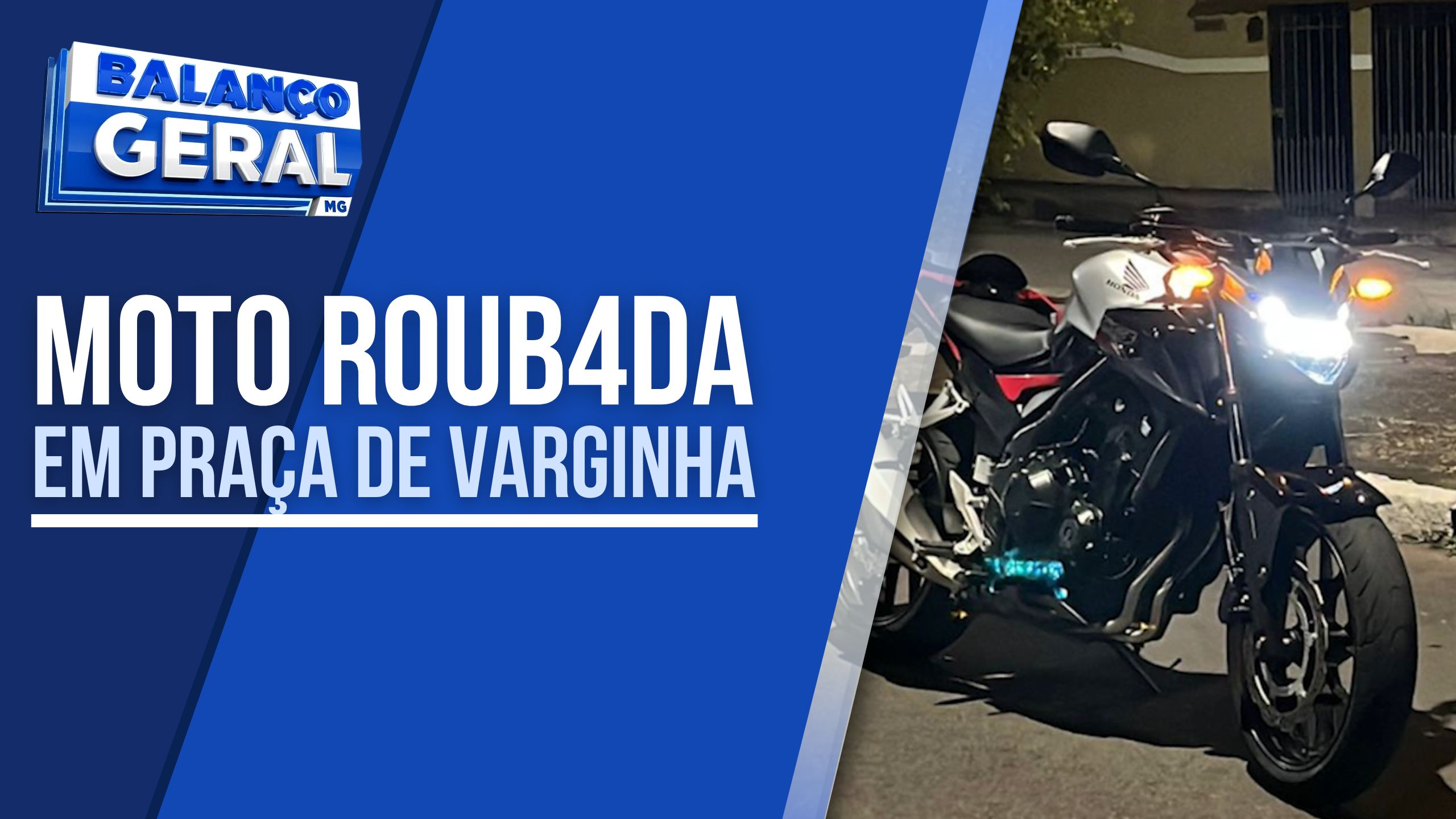 CRIMINOSOS ARMADOS ROUBAM MOTO DE JOVEM EM PRAÇA EM VARGINHA