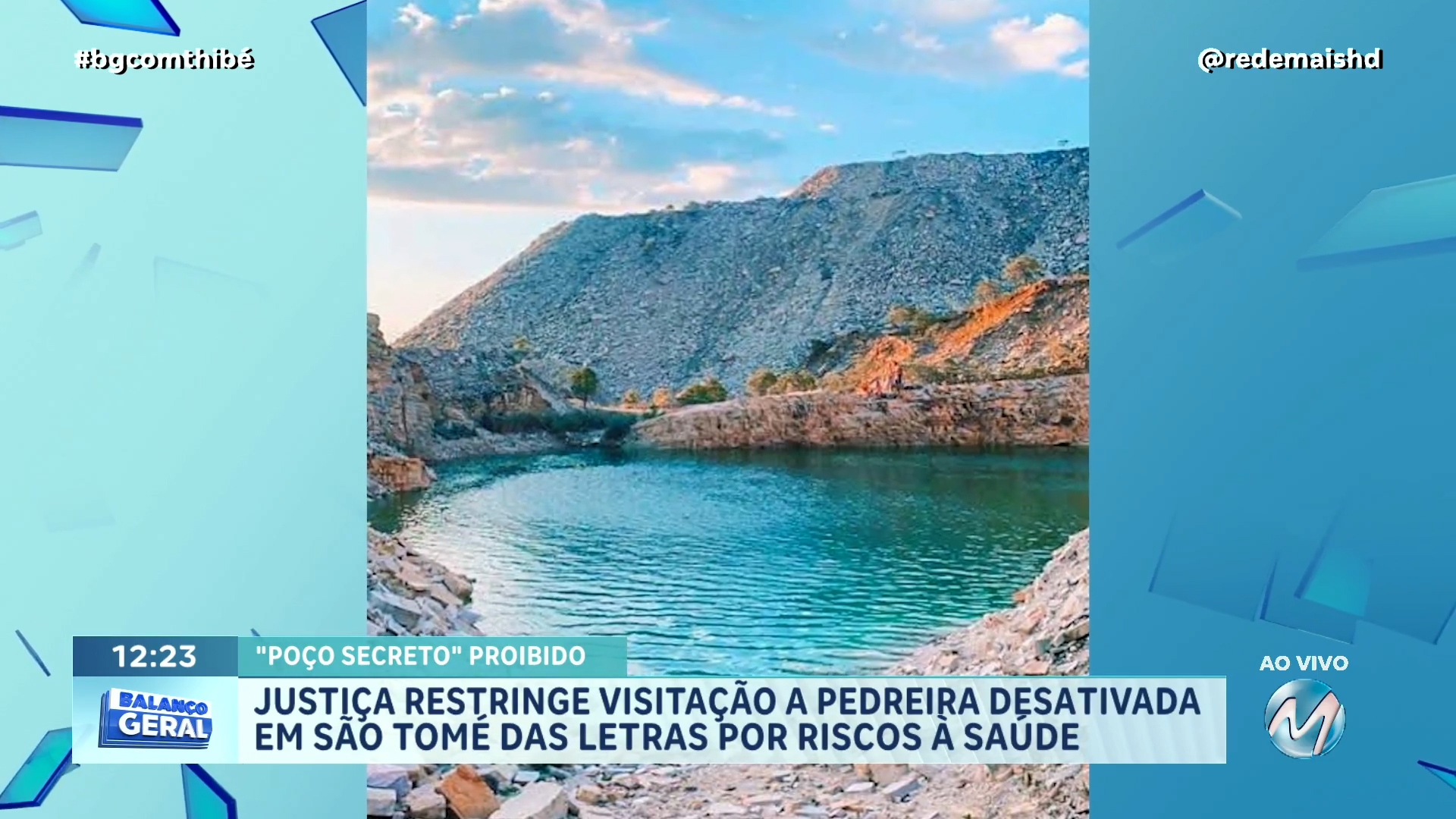 JUSTIÇA INTERDITA VISITAÇÃO A POÇO SECRETO EM SÃO THOMÉ DAS LETRAS