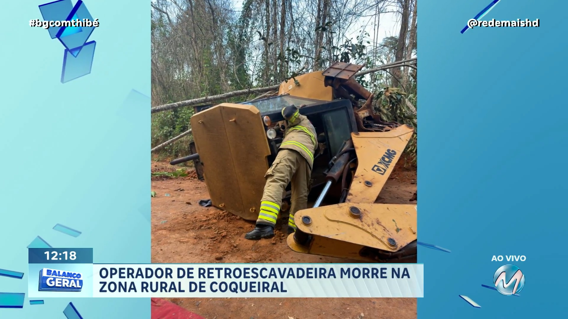 OPERADOR DE RETROESCAVADEIRA MORRE EM ACIDENTE NA ZONA RURAL DE COQUEIRAL