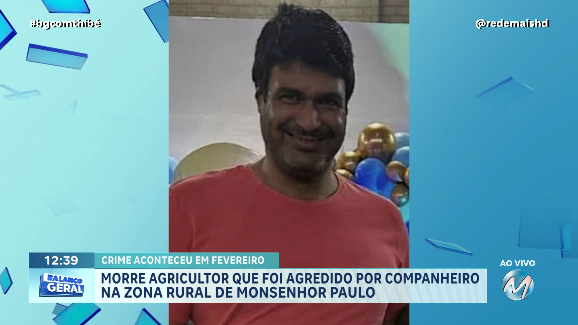 MORRE AGRICULTOR DE VARGINHA QUE FOI NO AGREDIDO POR COMPANHEIRO NA ZONA RURAL DE MONSENHOR PAULO