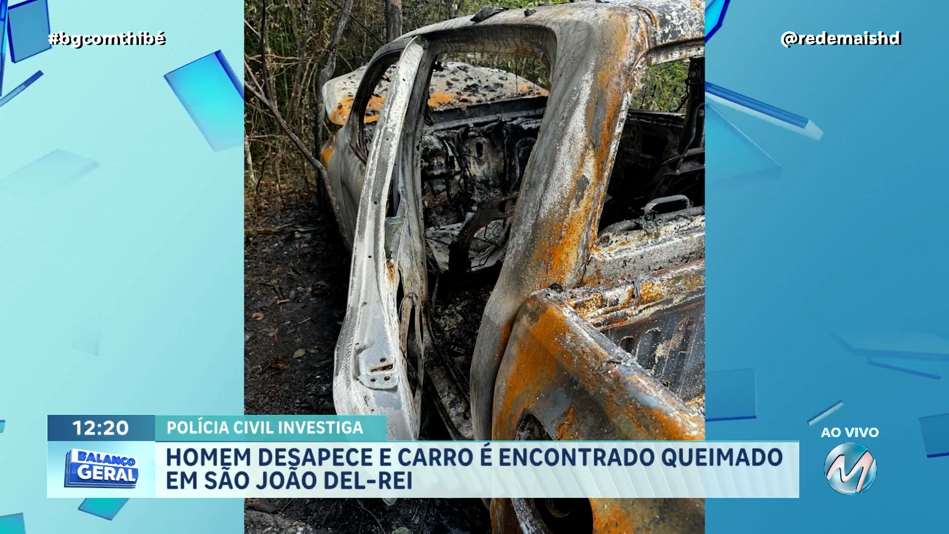 CARRO INCENDIADO: POLÍCIA CIVIL INVESTIGA DESAPARECIMENTO DE HOMEM EM SÃO JOÃO DEL-REI