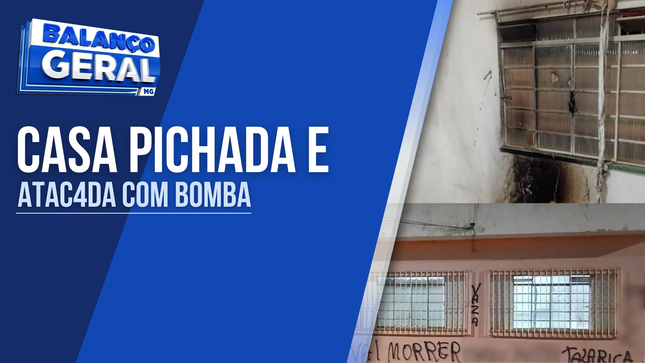 EM INVESTIGAÇÃO: CASA É PICHADA E INCENDIADA COM COQUETEL MOLOTOV EM ALFENAS