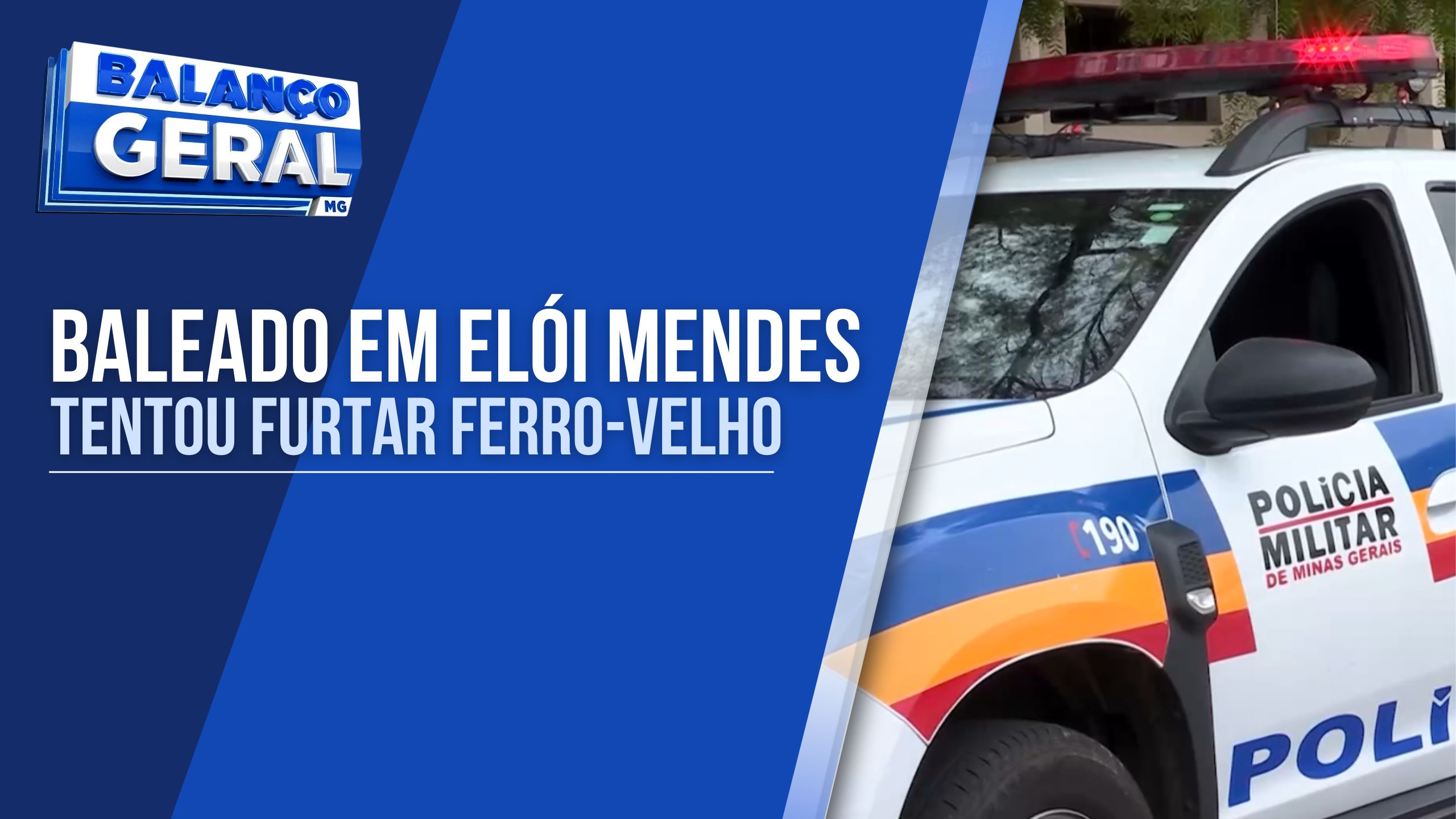 HOMEM É BALEADO ENQUANTO FURTAVA FERRO-VELHO EM ELÓI MENDES